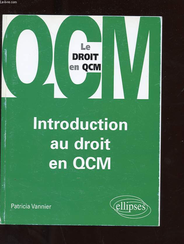 INTRODUCTION AU DROIT EN QCM