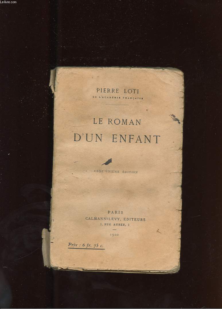 LE ROMAN D'UN ENFANT