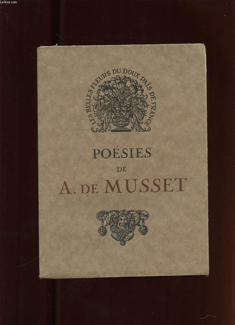 POESIES DE ALFRED DE MUSSET