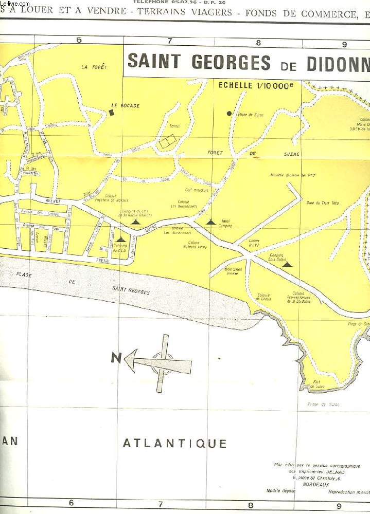 CARTE. ROYAN ET SAINT GEORGES DE DIDONNE