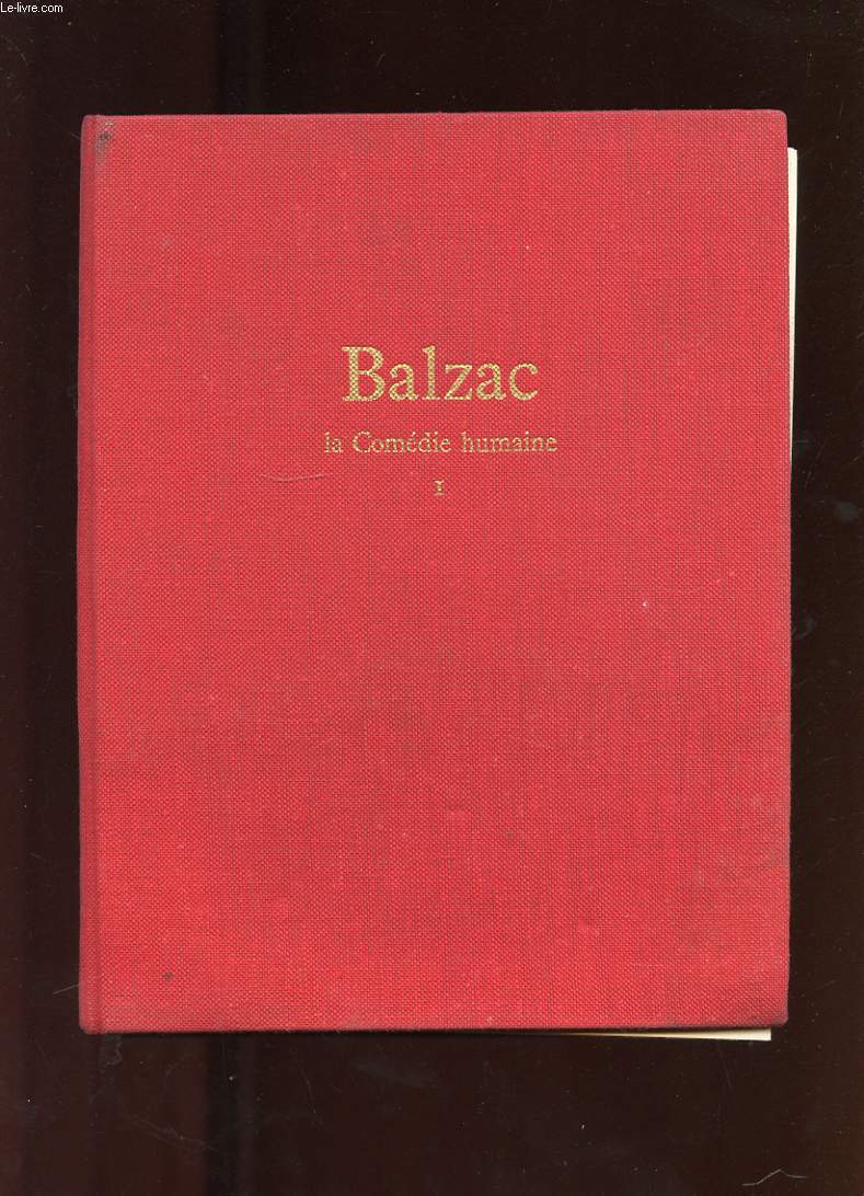 LA COMEDIE HUMAINE TOME 1.