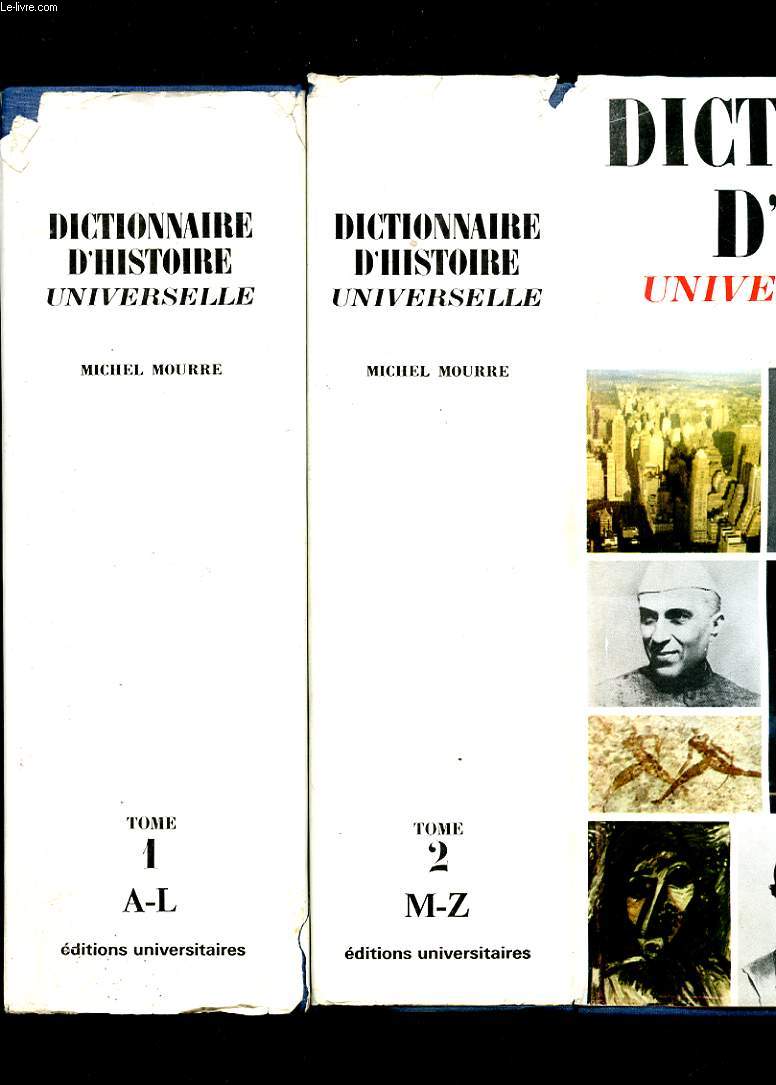 DICTIONNAIRE D'HISTOIRE UNIVERSELLE. TOME 1 ET 2. COMPLET