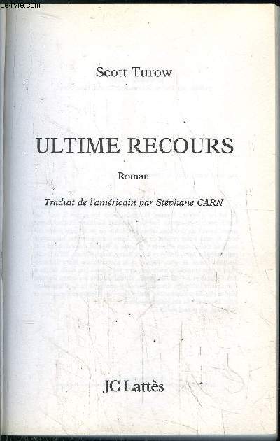 ULTIME RECOURS