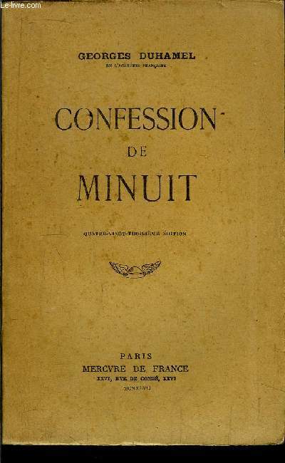 CONFESSION DE MINUIT