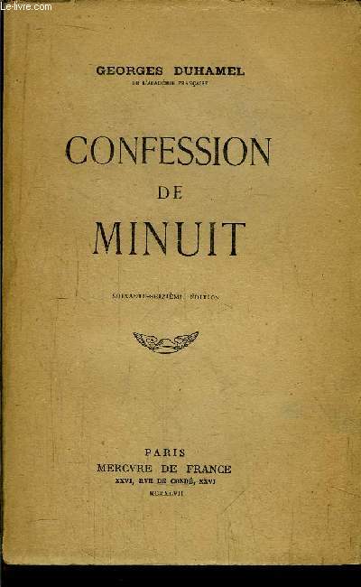 CONFESSION DE MINUIT