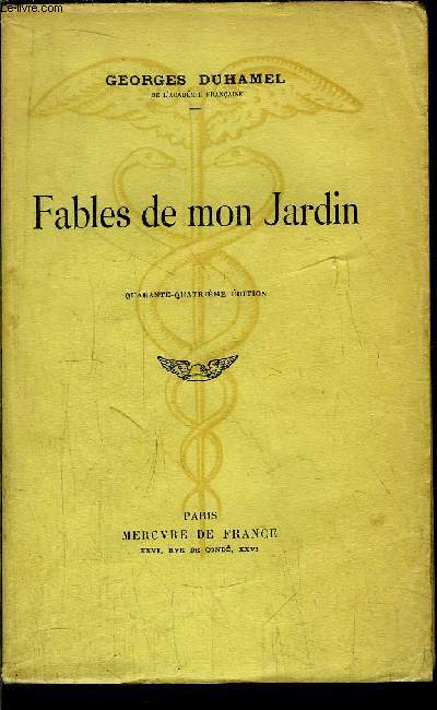 FABLES DE MON JARDIN