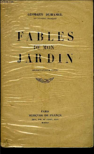 FABLES DE MON JARDIN