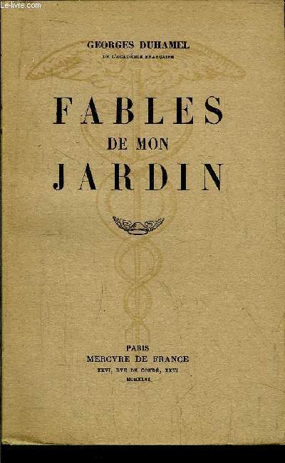 FABLES DE MON JARDIN
