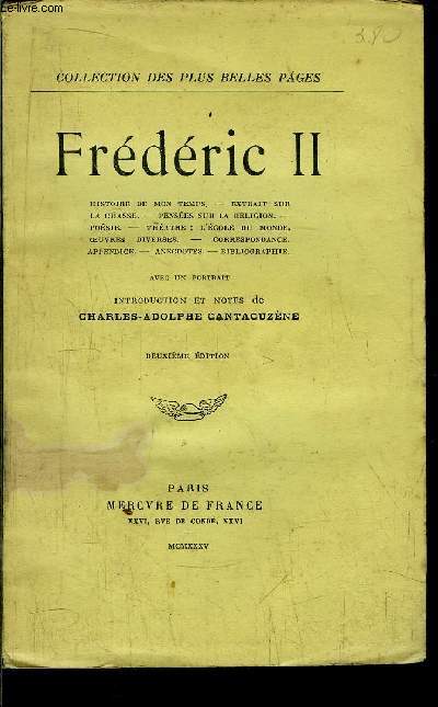 FREDERIC II - COLLECTION DES PLUS BELLES PAGES