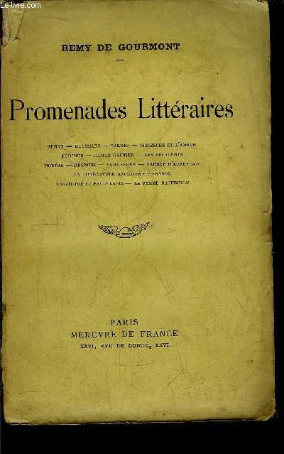 PROMENADES LITTERAIRES