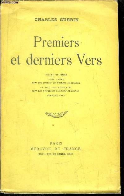 PREMIERS ET DERNIERS VERS