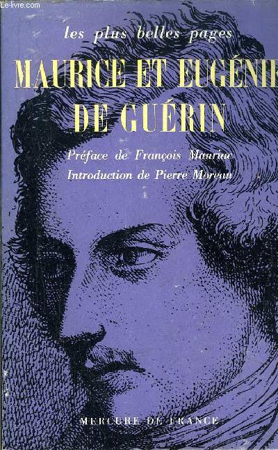 MAURICE ET EUGENIE DE GUERIN- COLLECTION : LES PLUS BELLES PAGES