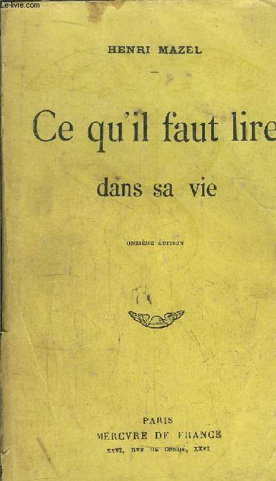 CE QU'IL FAUT LIRE