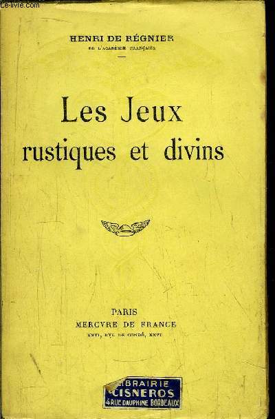 LES JEUX RUSTIQUES ET DIVINS