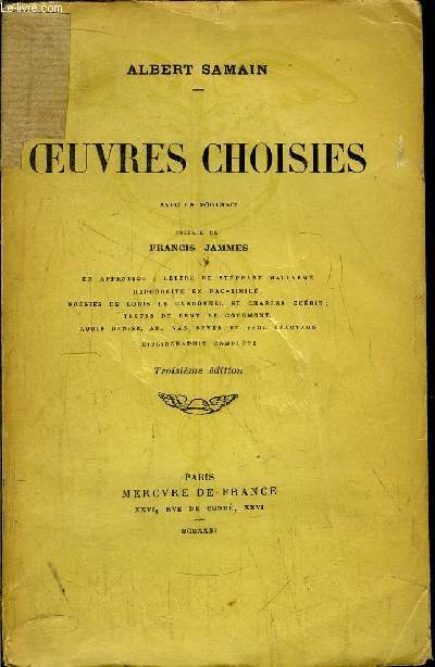 OEUVRES CHOISIES