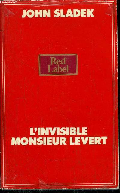 L'INVISIBLE MONSIEUR LEVERT - COLLECTION RED LABEL