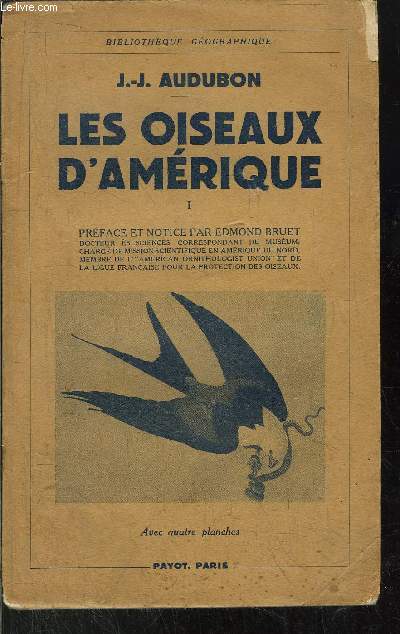 LES OISEAUX D'AMERIQUE - TOME I