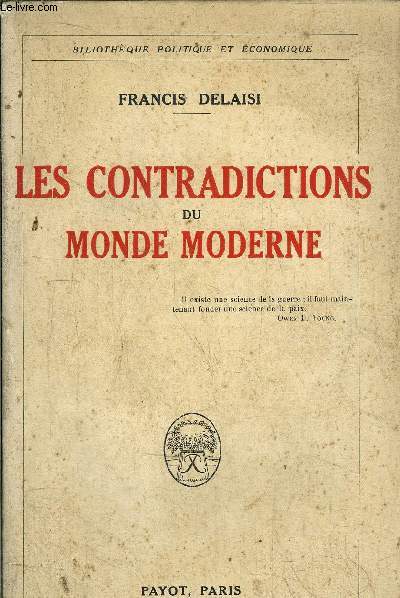 LES COTRADICTIONS DU MONDE MODERNE