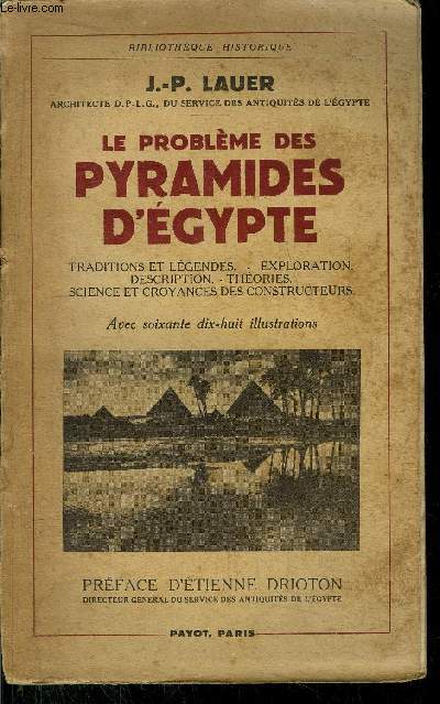 LE PROBLEME PYRAMIDES D'EGYPTE