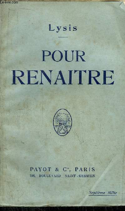 POUR RENAITRE