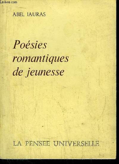 POESIES ROMANTIQUES DE JEUNESSE
