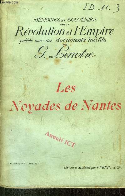 LES NOYADES DE NANTES