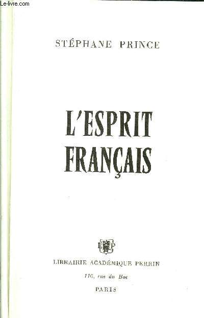 L'ESPRIT FRANCAIS