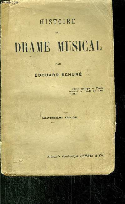 HISTOIRE DU DRAME MUSICAL