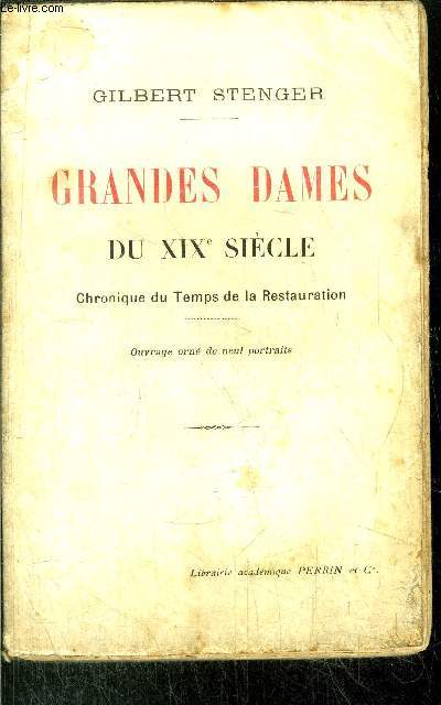 GRANDES DAMES DU XIX SIECLE