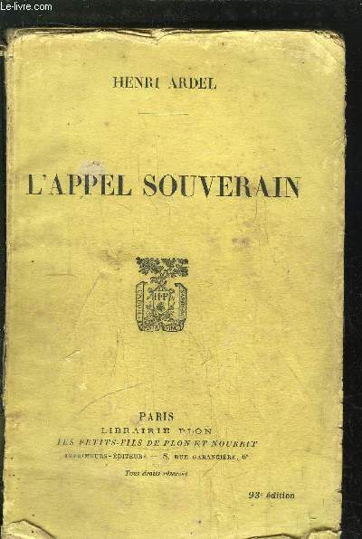 L'APPEL SOUVERAIN