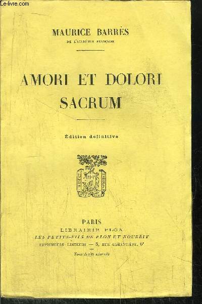 AMORI ET DOLORI SACRUM
