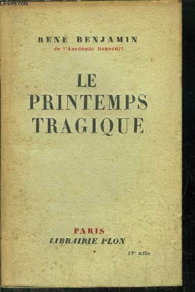 LE PRINTEMPS TRAGIQUE