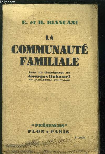 LA COMMUNAUTE FAMILIALE