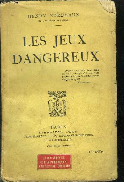 LES JEUX DANGEREUX