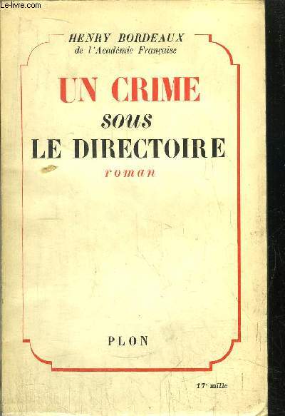 UN CRIME SOUS LE DIRECTOIRE