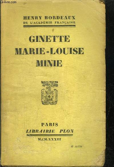 GINETTE MARIE-LOUISER MINIE
