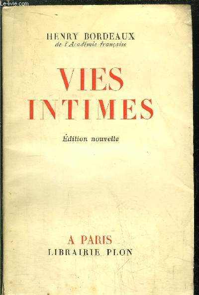 VIES INTIMES
