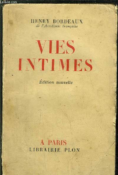 VIES INTIMES