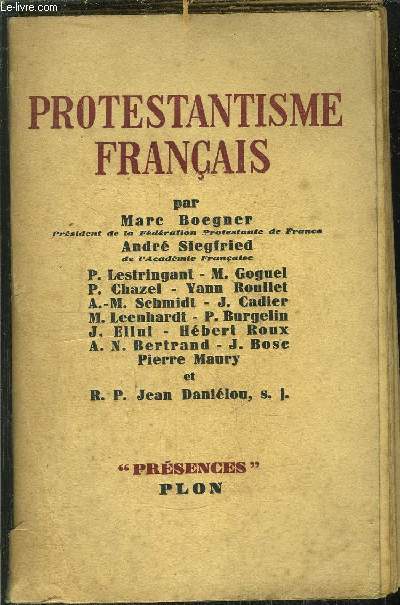 PROTESTANTISME FRANCAIS