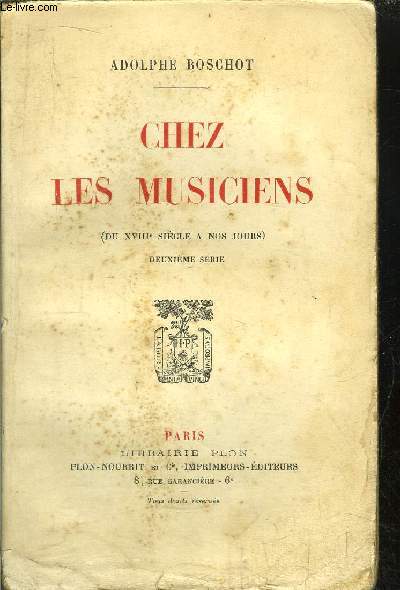 CHEZ LES MUSICIENS
