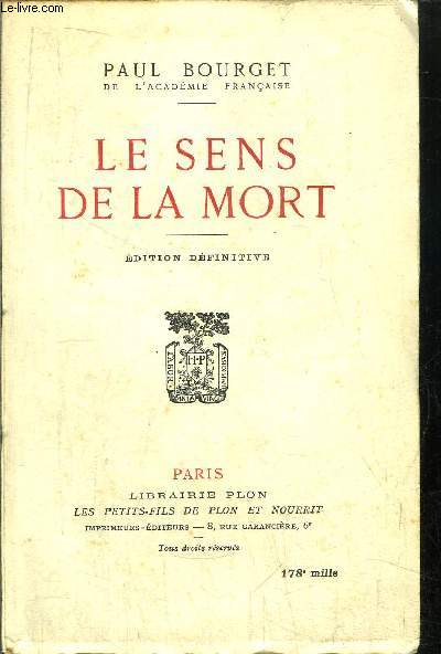 LE SENS DE LA MORT