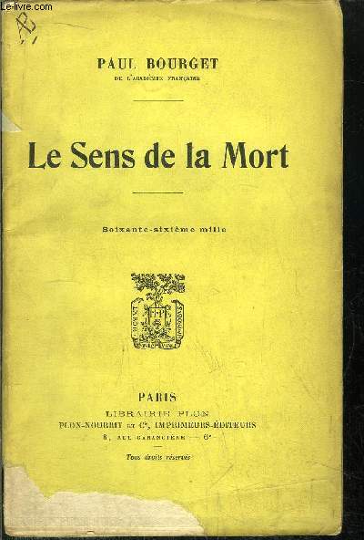LE SENS DE LA MORT