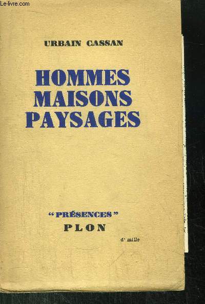 HOMMES MAISONS PAYSAGES