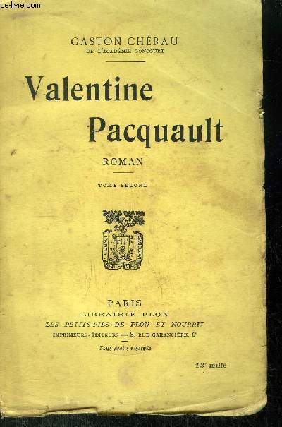 VALENTINE PACQUAULT - TOME SECOND
