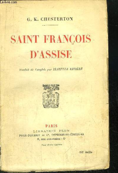 SAINT FRANCOIS D'ASSISE