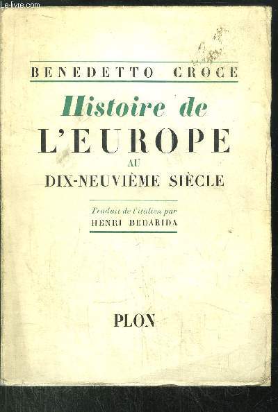 HISTOIRE DE L'EUROPE AU DIX-NEUVIEME SIECLE