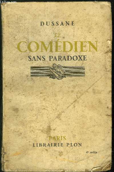 LE COMEDIEN SANS PARADOXE