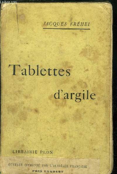TABLETTES D'ARGILE