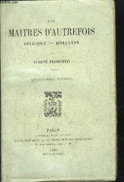LES MAITRES D'AUTREFOIS / BELGIQUE - HOLLANDE