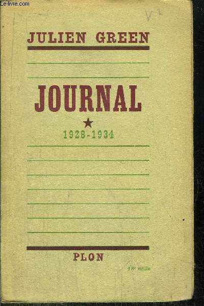 JOURNAL - TOME I - 1928-1934